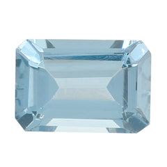 AQUAMARINE CUT OCTAGON 6X4MM 0.54 Cts.