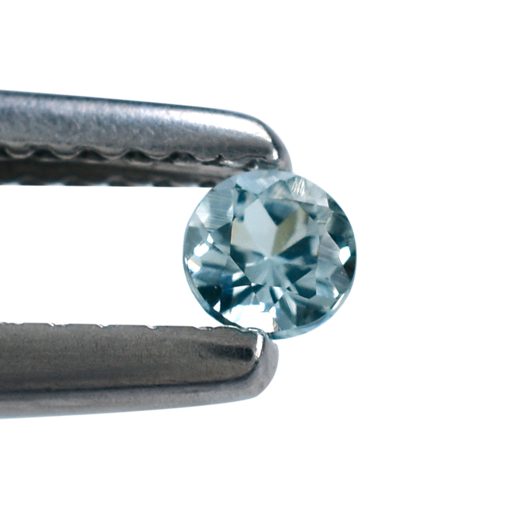 AQUAMARINE CUT ROUND (A) 3MM 0.10 Cts.