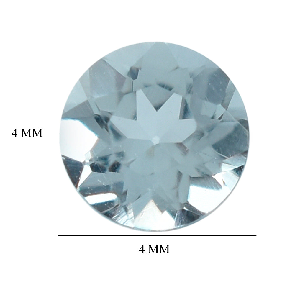 AQUAMARINE CUT ROUND (B) 4MM 0.21 Cts.