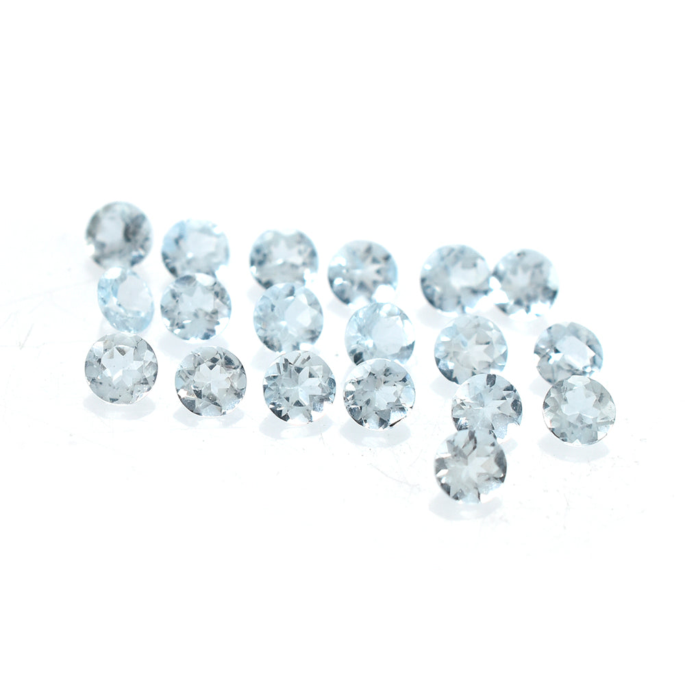 AQUAMARINE CUT ROUND (B) 2.50MM 0.05 Cts.