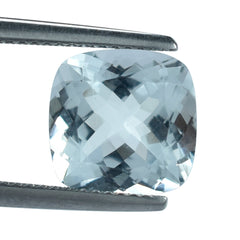 AQUAMARINE CUT CUSHION (B) 10MM 3.98 Cts.