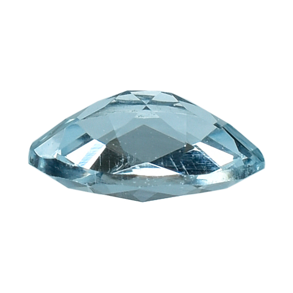 AQUAMARINE CHECKER CUT OVAL (A) 6X4MM 0.40 Cts.