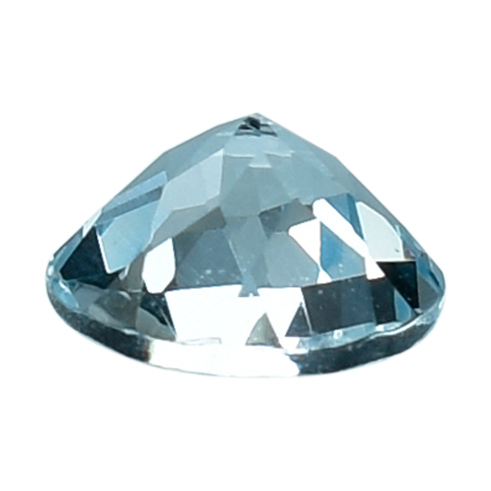 AQUAMARINE CHECEKR CUT ROUND (A) 5MM 0.39 Cts.