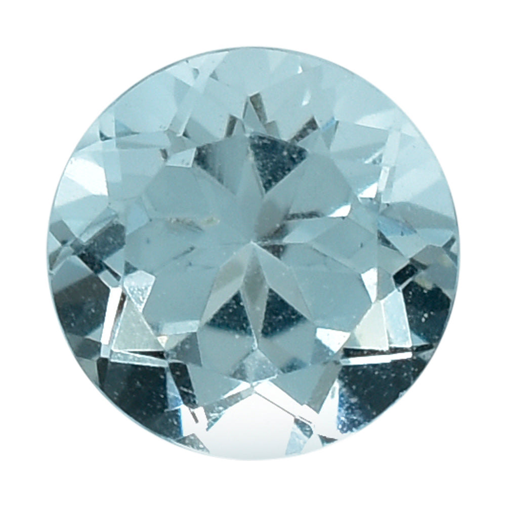 AQUAMARINE CUT ROUND (A) 6MM 0.82 Cts.