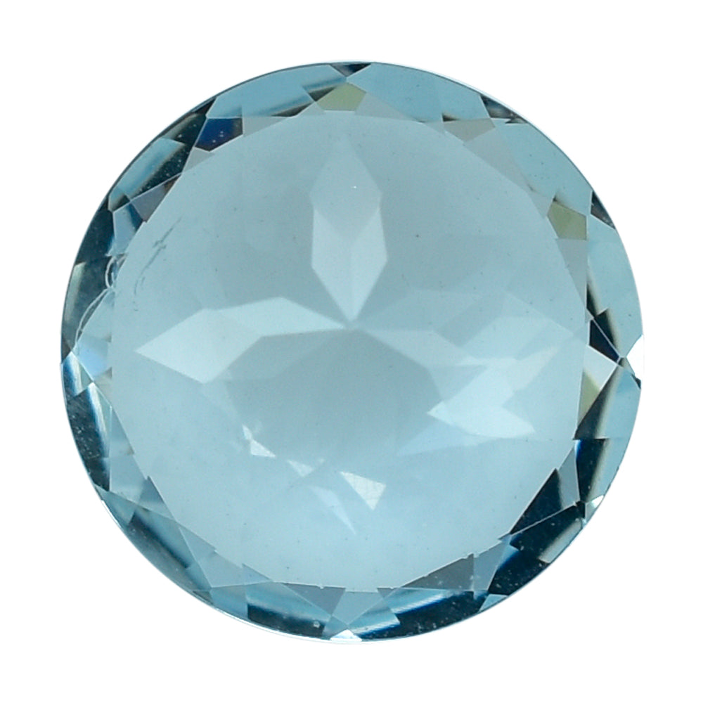 AQUAMARINE CUT ROUND (A) (WINDOW) 9MM 2.10 Cts.