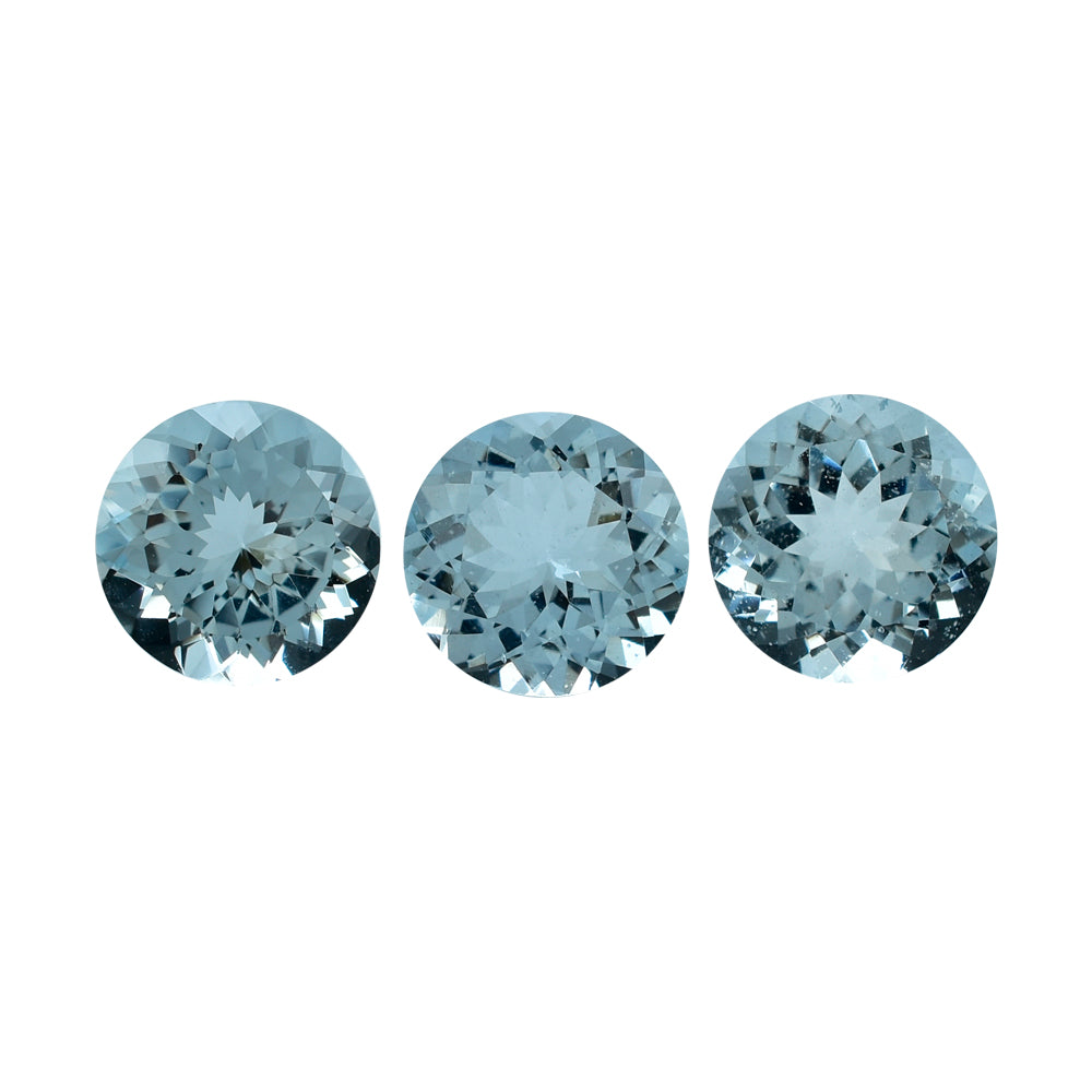 AQUAMARINE CUT ROUND (A) 9MM 2.33 Cts.