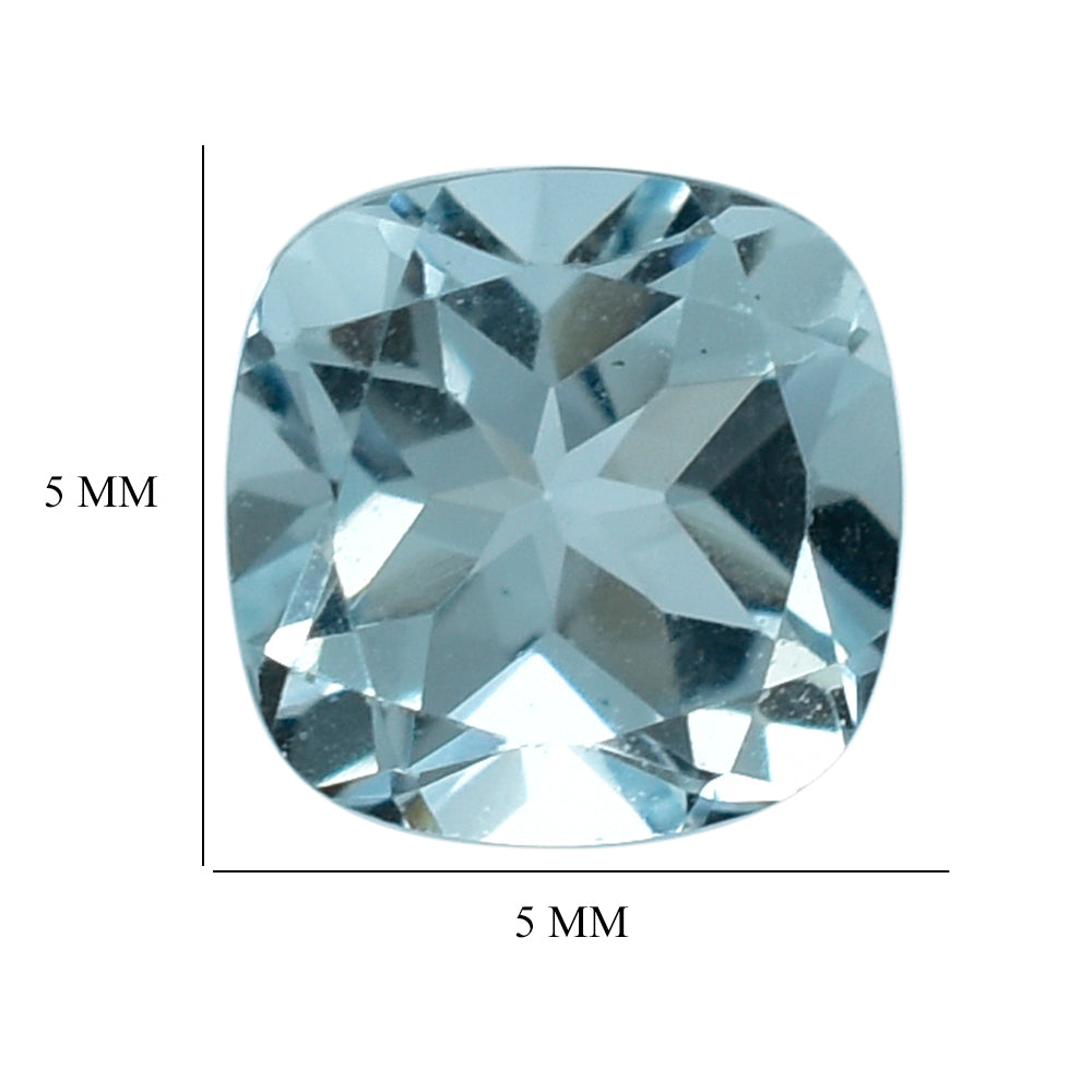 AQUAMARINE CUT CUSHION (A) 5MM 0.53 Cts.
