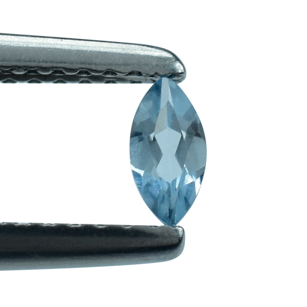 AQUAMARINE CUT MARQUISE (A++) 5X2.50MM 0.13 Cts.