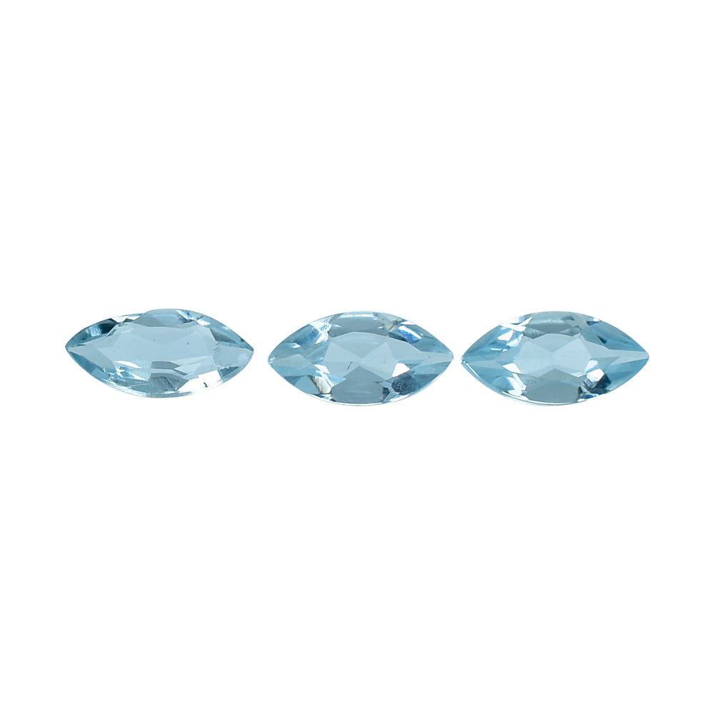 AQUAMARINE CUT MARQUISE (A++) (WINDOW) 5X2.50MM 0.14 Cts.