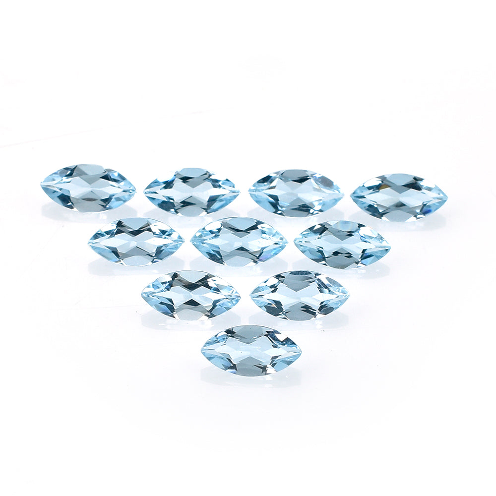 AQUAMARINE CUT MARQUISE (A++) 7X3.50MM 0.32 Cts.
