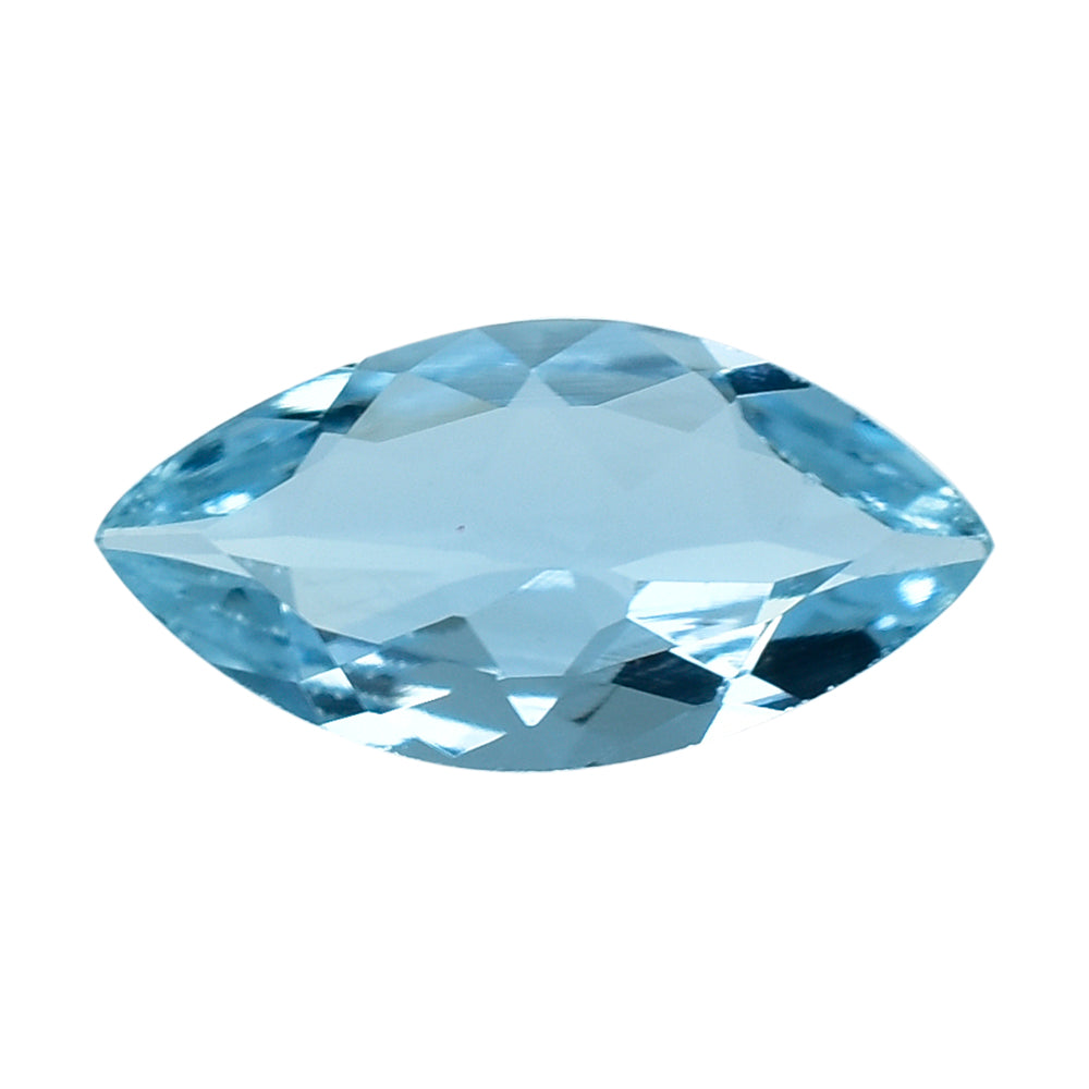AQUAMARINE CUT MARQUISE (A++) (WINDOW) 10X5MM 0.68 Cts.