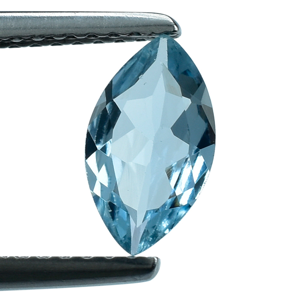 AQUAMARINE CUT MARQUISE (A++) (WINDOW) 10X5MM 0.68 Cts.