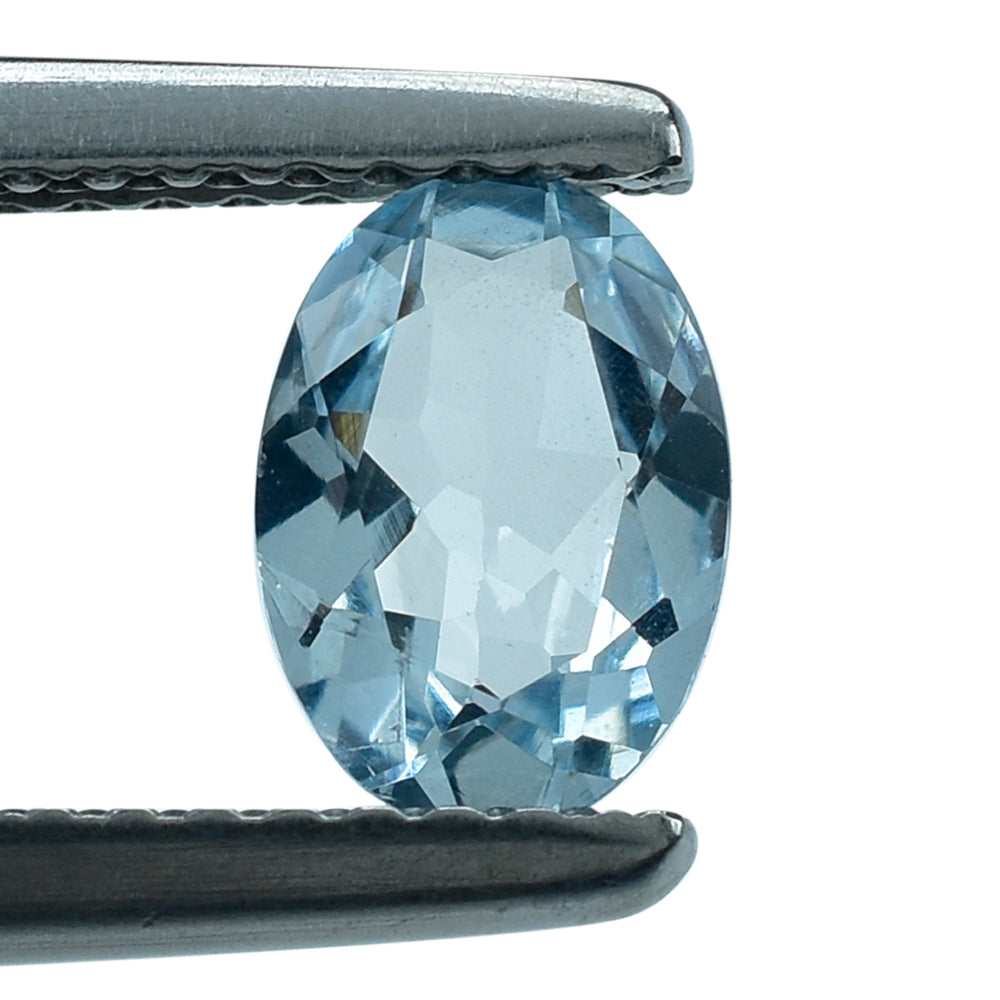 AQUAMARINE CUT OVAL (A++) (WINDOW) 7X5MM 0.55 Cts.