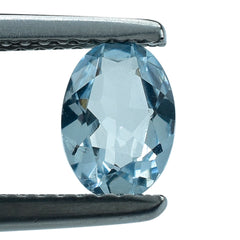 AQUAMARINE CUT OVAL (A++) (WINDOW) 7X5MM 0.55 Cts.