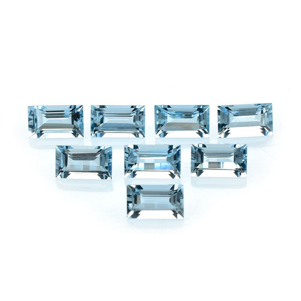 AQUAMARINE CUT BAGUETTE (A++) 5X3MM 0.29 Cts.