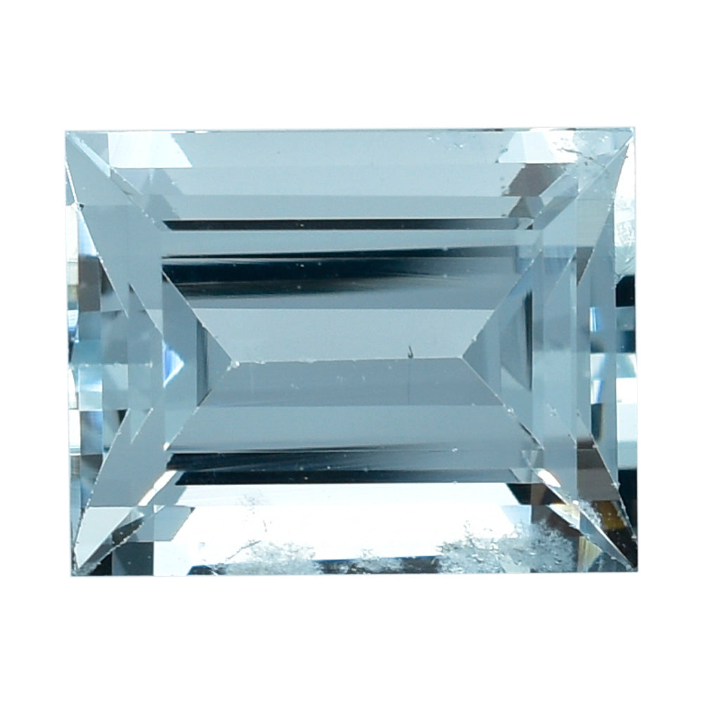 AQUAMARINE CUT BAGUETTE (C/SI) 9X7MM 2.56 Cts.