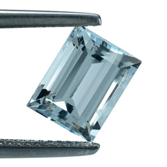 AQUAMARINE CUT BAGUETTE (C/SI) 9X7MM 2.56 Cts.