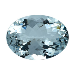 AQUAMARINE CUT OVAL (C/SI) 14X10MM 5.17 Cts.