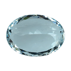 AQUAMARINE CUT OVAL (C/SI) 14X10MM 5.17 Cts.