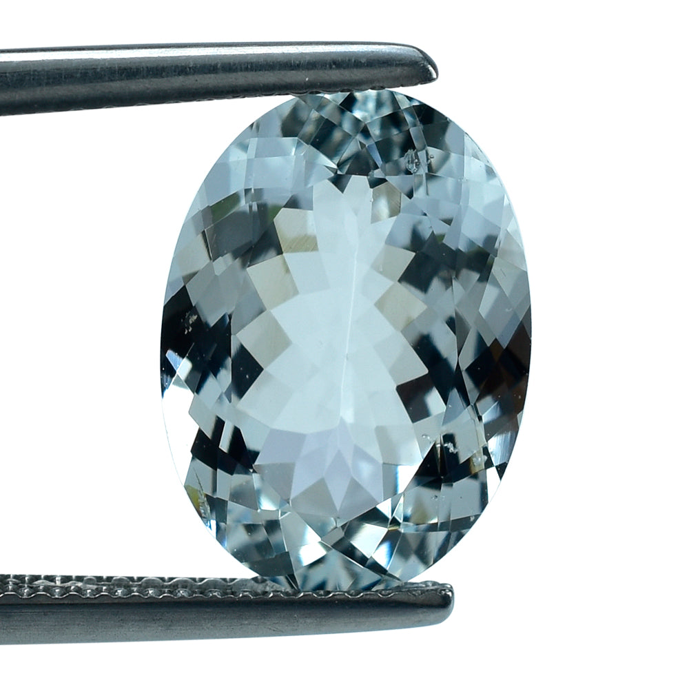 AQUAMARINE CUT OVAL (C/SI) 14X10MM 5.17 Cts.
