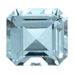 AQUAMARINE CUT OCTAGON (C/SI) 5X4.50MM 0.57 Cts.