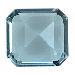 AQUAMARINE CUT OCTAGON (C/SI) 5X4.50MM 0.57 Cts.