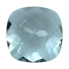 AQUAMARINE CHECKER CUT CUSHIION (C/SI) 8MM 1.70 Cts.