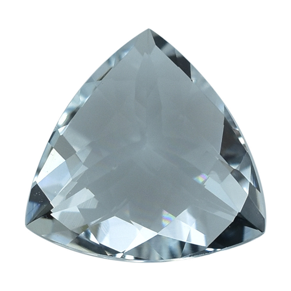 AQUAMARINE CHCKER CUT TRILLION (C/SI) 8MM 1.60 Cts.