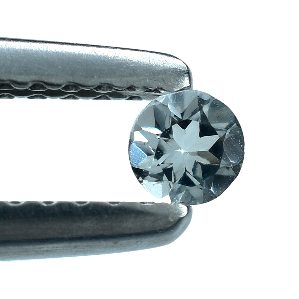 AQUAMARINE CUT ROUND (C/SI) 3MM 0.10 Cts.