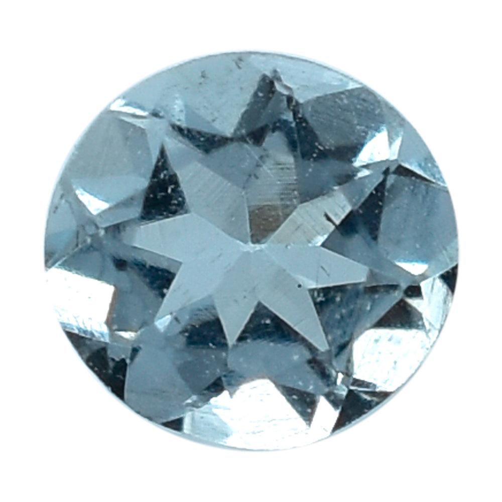AQUAMARINE CUT ROUND (B/SI) 3.50MM 0.12 Cts.