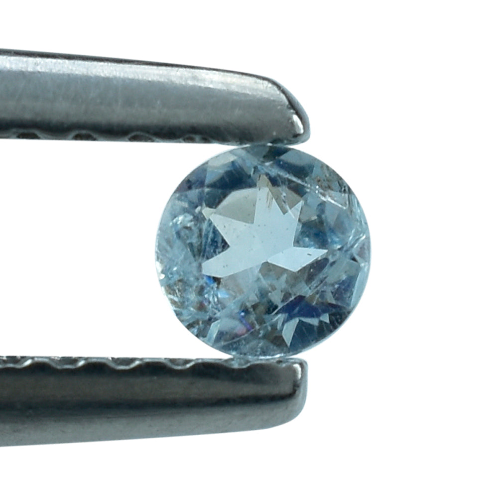 AQUAMARINE CUT ROUND (A/HI) 3.25MM 0.08 Cts.