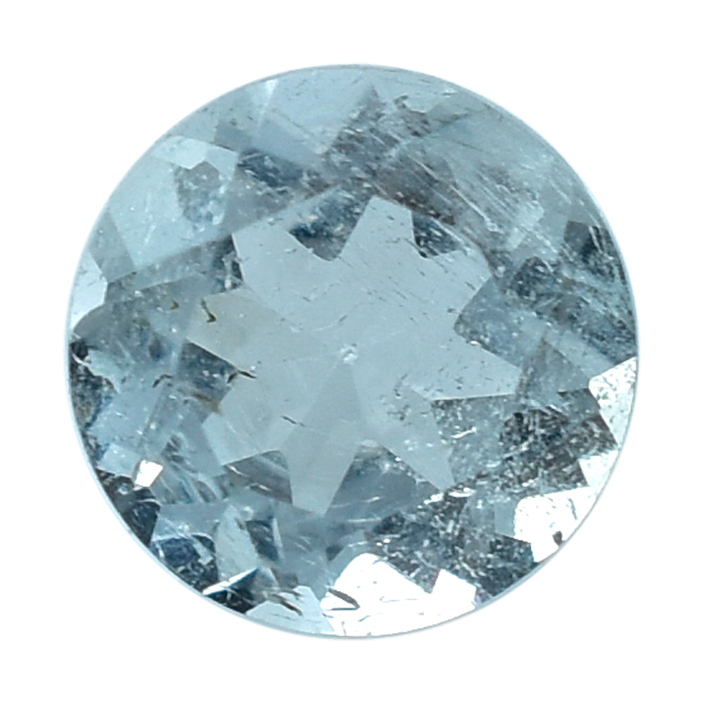 AQUAMARINE CUT ROUND (B/HI) 4.50MM 0.33 Cts.