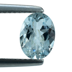 AQUAMARINE CUT OVAL (B/HI) 8X6MM 1.12 Cts.
