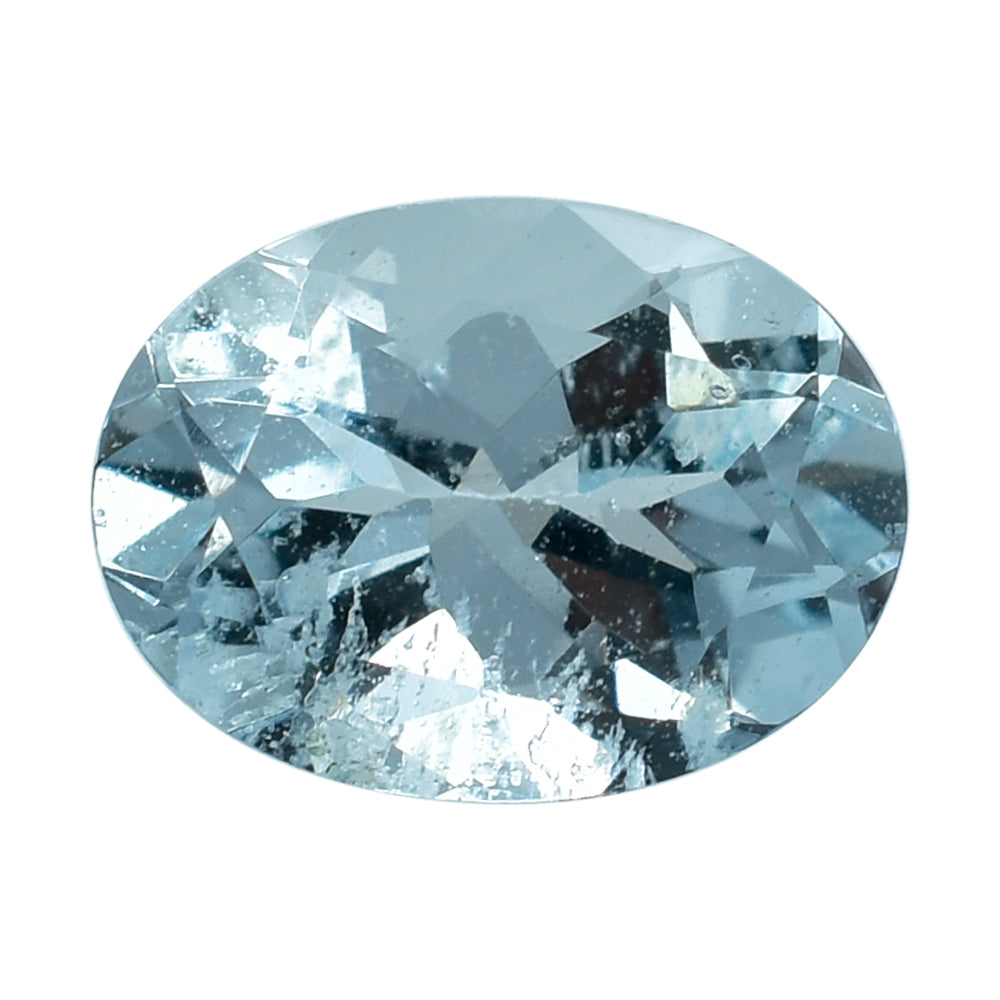 AQUAMARINE CUT OVAL (C/HI) 8X6MM 1.26 Cts.