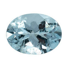 AQUAMARINE CUT OVAL (C/HI) 8X6MM 1.26 Cts.