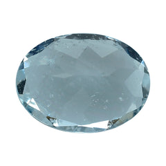 AQUAMARINE CUT OVAL (C/HI) 8X6MM 1.26 Cts.