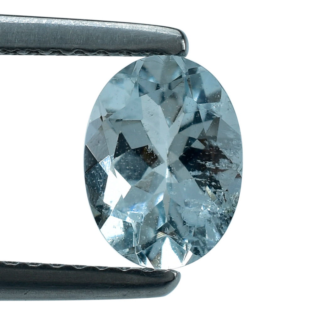 AQUAMARINE CUT OVAL (C/HI) 8X6MM 1.26 Cts.