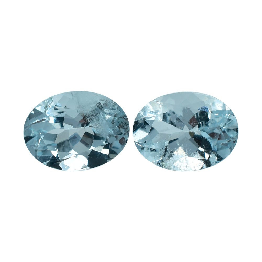 AQUAMARINE CUT OVAL (C/HI) 8X6MM 1.26 Cts.