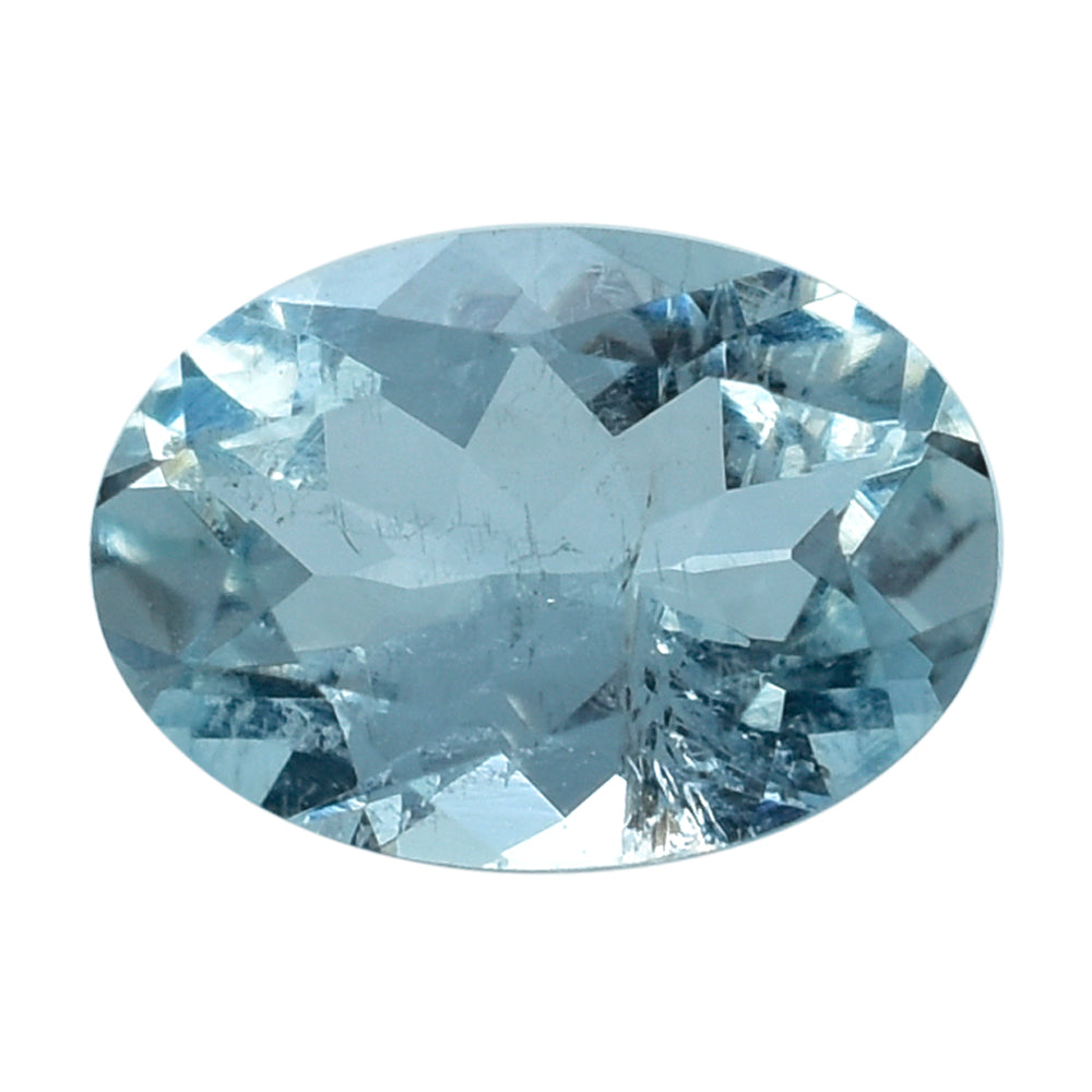 AQUAMARINE CUT OVAL (A/HI) 7X5MM 0.71 Cts.