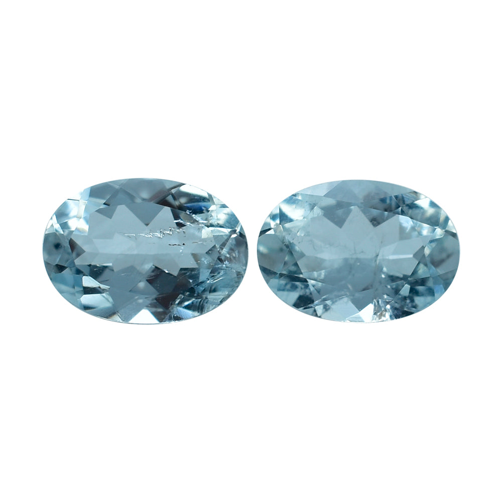 AQUAMARINE CUT OVAL (A/HI) 7X5MM 0.71 Cts.