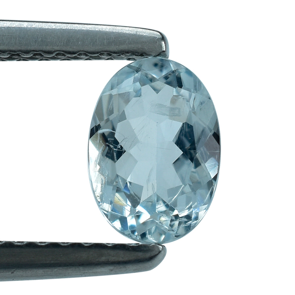 AQUAMARINE CUT OVAL (A/HI) 7X5MM 0.73 Cts.
