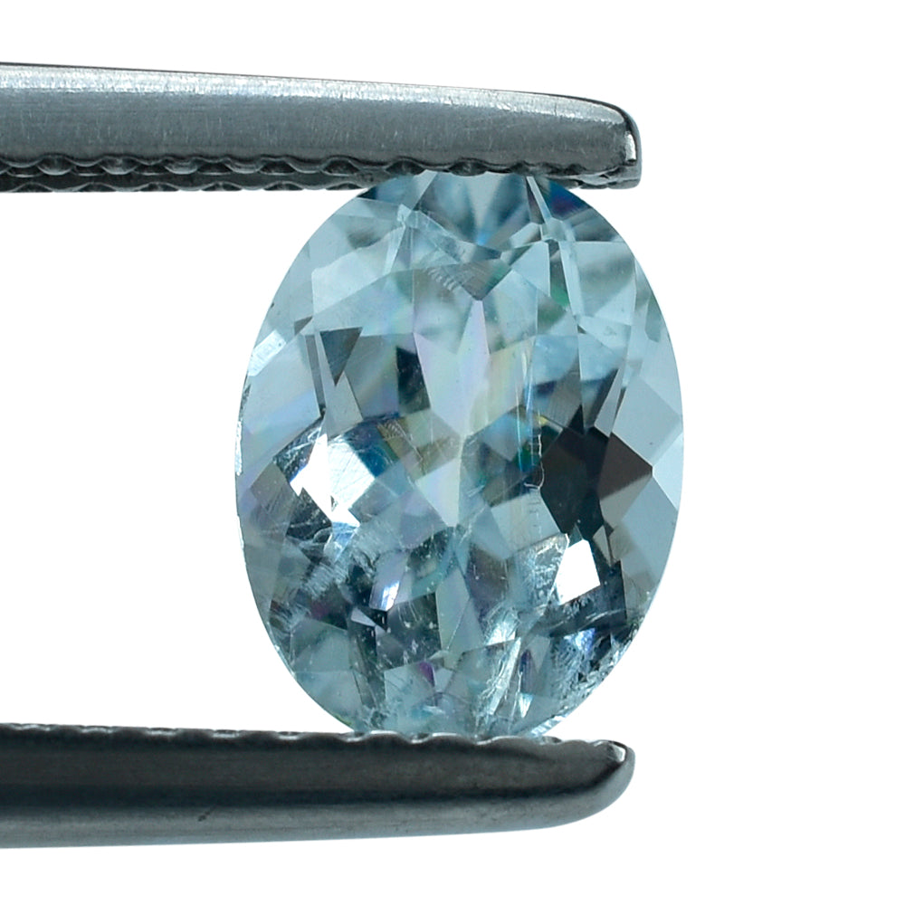 AQUAMARINE CUT OVAL (A/HI) 8X6MM 1.30 Cts.