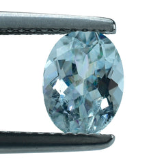 AQUAMARINE CUT OVAL (A/HI) 8X6MM 1.30 Cts.