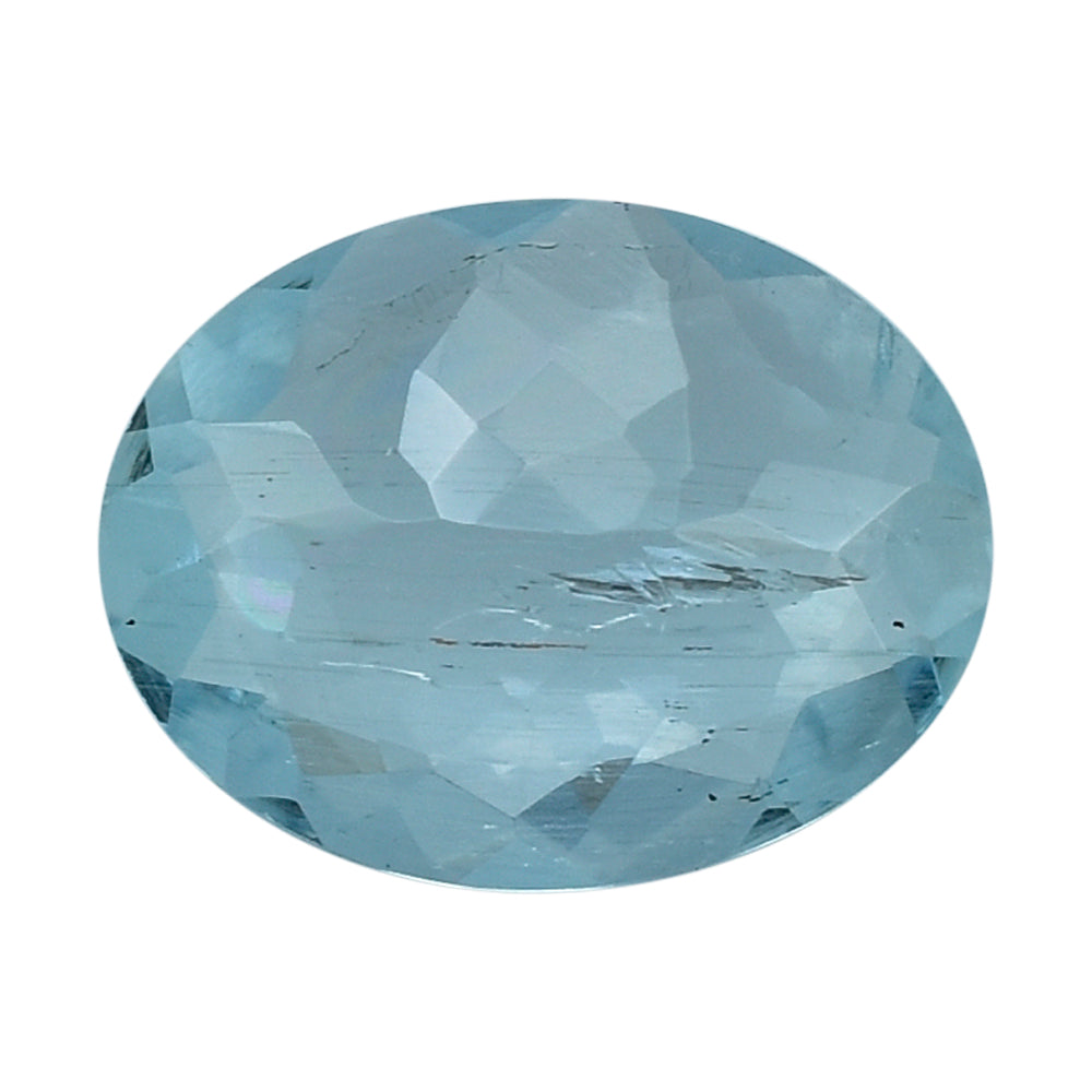 AQUAMARINE CUT OVAL (A+/HI) (WINDOW) 9X7MM 1.34 Cts.