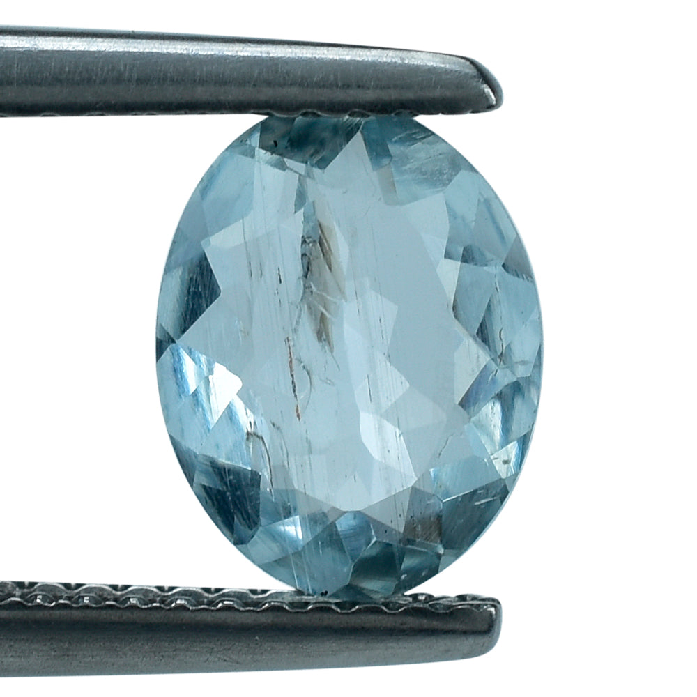 AQUAMARINE CUT OVAL (A+/HI) (WINDOW) 9X7MM 1.34 Cts.