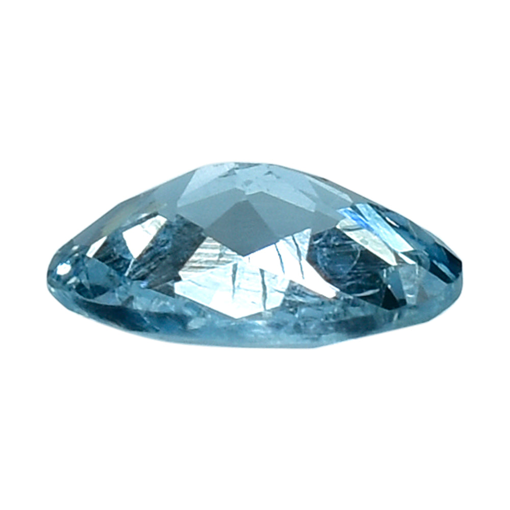 AQUAMARINE CHECKER CUT OVAL (A+/HI) 7X5MM 0.57 Cts.