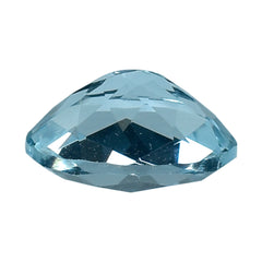 AQUAMARINE CHECKER CUT OVAL (B/SI) 7X5MM 0.76 Cts.