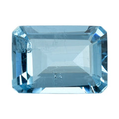 AQUAMARINE CUT OCTAGON (A++/HI) 7X5MM 0.80 Cts.