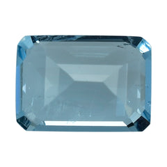 AQUAMARINE CUT OCTAGON (A++/HI) 7X5MM 0.80 Cts.