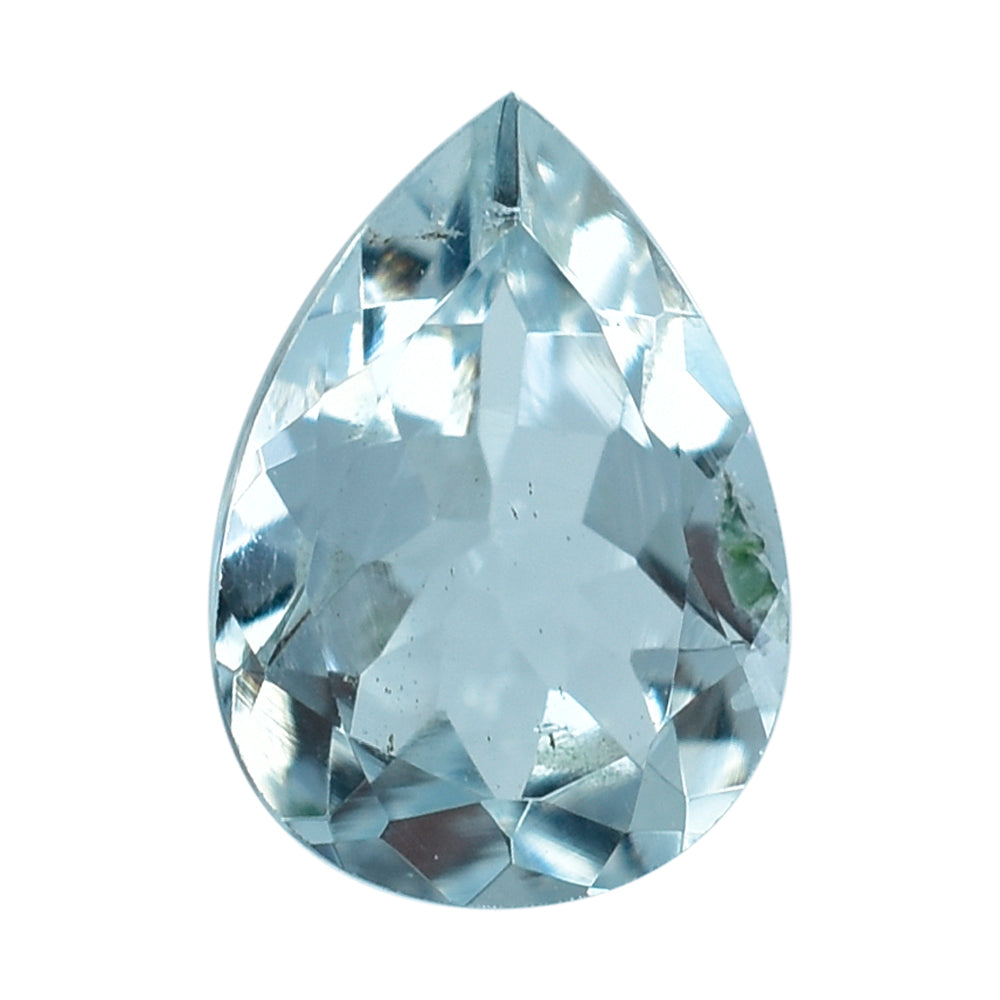 AQUAMARINE CUT PEAR (C) (WINDOW) 7X5MM 0.53 Cts.